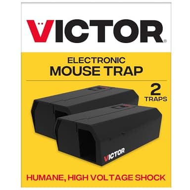 Victor Humane Mouse Traps Indoor for Home - M250BSR-2 - No Touch Electric Mouse Traps for Home, Pack of 2