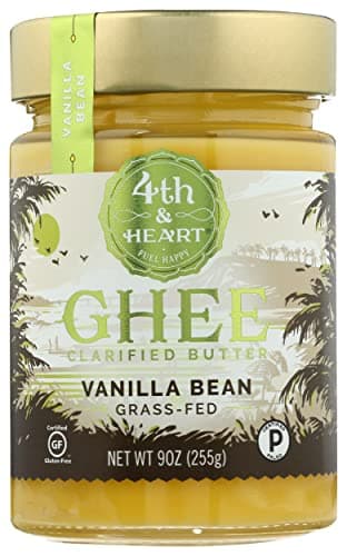 4TH & HEART Ghee Clarified Butter, Vanilla Bean 9 Oz (Pack Of 6),,