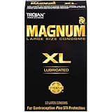 Trojan Magnum XL Large Size Lubricated Condoms - 12 Count