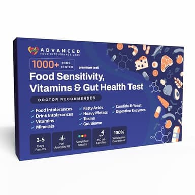 AFIL 1000+ Foods, Drinks, Vitamins, Gut, At-Home Wellness Test Kit, Trusted Hair Analysis for Adults & Kids, At-Home Health Non-Invasive, Gluten, Dairy Health Wellness Indicators