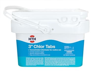 HTH 42064 Swimming Pool Care 3" Chlorine Shock Individually Wrapped Tablets, 5lb