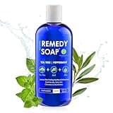 Truremedy Naturals Remedy Tea Tree Oil Body Wash - 12 oz Refreshing Cleanser for Skin and Scalp with Tea Tree, Peppermint, and Aloe - Invigorating Tea Tree Soap Body Wash