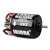 INJORA 540 Brushed Motor 35T Waterproof Motor for 1/10 RC Cralwer Car Axial SCX10 Pro SCX10 AXI03007 90046 TRX4 D90 Monster Truck （35T）