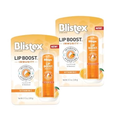 Blistex Lip Boost Immunity, Intensive Hydration, Vitamin C Moisturizer (Pack of 2)