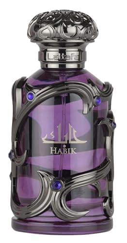 Lattafa Habik – Spicy, Aromatic, Woody, Musky – Eau de Parfum Spray Long-Lasting Fragrance for Men, 3.4 Ounce / 100 ml