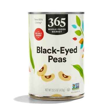 365 by Whole Foods Market, Blackeye Peas No Salt Added, 15.5 oz