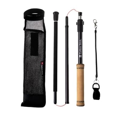 X Carbon Stick Wading Staff | X Carbon Tech Carbon Fiber Wading Stick | Cork Handle