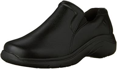 Nurse Mates Dove Women's Shoes | Full-Grain Leather | Slip-Resistant | Black | 9 Medium