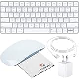 Wireless Keyboard and Mouse 2 Combo for Apple - Complete Bundle with Bluetooth Keyboard and Mouse, Refurbished, USB to Lightning Cable & AC Adapter - US English, Ideal for Apple Mac/Desktop