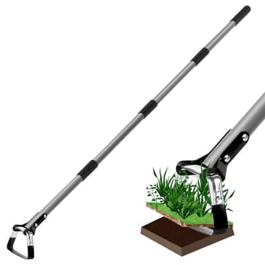 Walensee Action Hoe for Weeding Stirrup Hoe Tools for Garden with Adjustable 36-66 Inch Scuffle Loop Hoe Gardening Weeder Cultivator Durable Handle Weeding Rake with Cushioned Grip