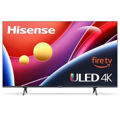 Hisense 65” Class U6 Series ULED 4K UHD Smart Fire TV (65U6HF, 2024) - QLED, Full Array Local Dimming, 600-Nit, Dolby Vision HDR 10+, HDMI 2.1, MEMC, 240 Motion Rate with VRR, Alexa Compatibility
