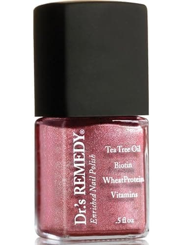 Dr’s Remedy Enriched Nail Polish: Non Toxic, All Natural, and Organic - Doctor Formulated: Strengthens, Restores, Heals, and Protects '24-Free' - REFLECTIVE Rose