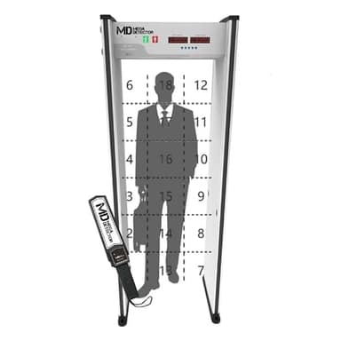 MegaDetector Walk-Through Metal Detector 18 Zone Security Scanner