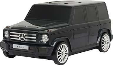 Best Ride On Cars Mercedes G-Class Suitcase Ride On Push Car, Carry-On Luggage for Travel, Realistic Car Look, Inbuilt Storage Space, Compact Size, For Kids Aged 2-6 Years, Large, Black