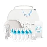 GLO Science — GLO Classic Brilliant Teeth Whitening Device Kit w/Patented Warming Mouthpiece and Blue LED Light Technology — Designed for Sensitive Teeth, White Device
