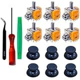 SOSS GAMING® Hall Effect Joysticks UPGRADE Kit for Playstation 5 Dualsense Controllers - Fixes Stick Drift, Broken, and Loose Joysticks (6 Pack)