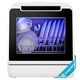 EUHOMY Portable Dishwasher Countertop, 8 Programs Dishwasher with 5L Built-in Water Tank and Drain Hose, Countertop Dishwasher No Hookup with 8 Modes with Self Clean & Baby Care, Dish Washer for RVs