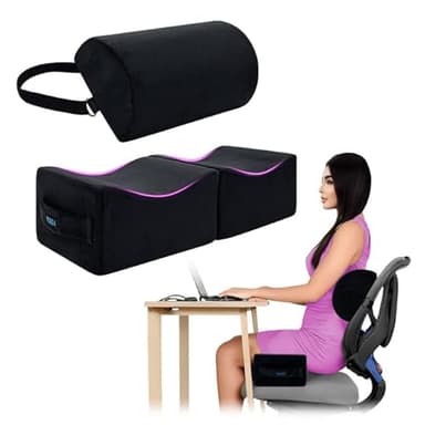 AOSSA BBL Pillow After Surgery, Brazilian Butt Lift Booty + Back Support Cushion, Foam Butt Pillows for Sitting Driving, Travel Lifting Seat Cushion, Post Surgery Wedge Pillow, BBL Recovery Kit