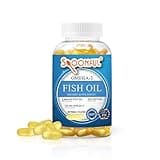 Spoonful Omega 3 Fish Oil Enteric Coated 2400mg, 200 Capsules, Burpless, Rapid Release Softgel Capsules, Made in USA, NSF-Certified
