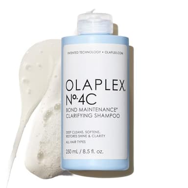Olaplex Nº. 4C Bond Maintenance Clarifying Shampoo: Removes Buildup & Restores Vibrant Hair | Deep Cleanses without Stripping | For Coily, Curly, Straight, and Wavy, 8.5 fl oz