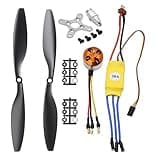abcGoodefg 1000KV RC Brushless Motor A2212 13T with 30A Brushless ESC 1045 Propeller CW CCW Accessories Kit Mount for RC Plane F450 550 Quadcopter