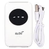 4G/5G WiFi Hotspot, Unlocked USB WiFi Modem with SIM Card Slot, Portable Travel Router for Smartphone Tablet Laptop, Supports 300Mbps, 10 Device Connectivity