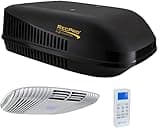 RecPro RV Air Conditioner 15K Ducted or Non-Ducted | Quiet AC | 110-120V | Heat Pump and Cooling | Easy Install | All-in-One Unit | For Camper, Fifth Wheel, Food Trucks (Non-Ducted, Black)