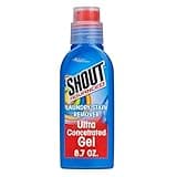 Shout Advanced Stain Remover Gel for Clothes Laundry, Ultra Concentrated Gel with Built-in Scrubber Brush for Deep Set-In stains, 8.7oz