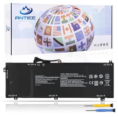 ANTIEE ZO04XL Laptop Battery Replacement for HP ZBook Studio G3 G4 Mobile Workstation ZO04 ZO06 ZO06XL 808396-421 808450-001 808450-002 HSTNN-CS8C HSTNN-C88C HSTNN-LB6W HSTNN-KB6W 15.2V 64Wh 4210mAh