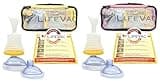 LifeVac Yellow & Pink Travel Kit Combo - Portable Suction Rescue Device, First Aid Kit for Kids and Adults, Portable Airway Suction Device for Children and Adults
