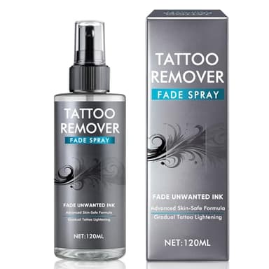 Tattoo Remover, Tattoo Fading Spray Painless Remove Ink, Skin-Friendly Suitable for Men & Women, Natural Plant Formula Gentle and Effective, 4.0 fl oz