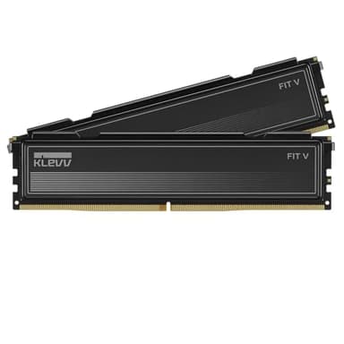 KLEVV FIT V DDR5 32GB (2x16GB) 6000MHz CL28 SK Hynix A-Die 1.4V Gaming Desktop Ram Memory XMP 3.0 / AMD Expo Ready - Black (KD5AGU880-60B280L)
