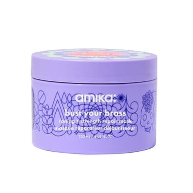 amika bust your brass toning + strength repair mask, 250ml