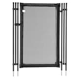 VINGLI Pool Fence Gate 4Ft x 2.5Ft Swimming Pool Fence in Ground Pool Safety Fencing, Black