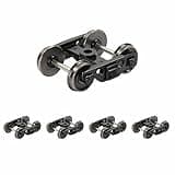 4pcs HO Scale 1:87 Roller Bearing Truck 36" Metal DC Wheels 3-Springs Bogies HP3387