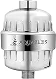 AquaBliss High Output Revitalizing Shower Filter - Reduces Dry Itchy Skin, Dandruff, Eczema, and Dramatically Improves The Condition of Your Skin, Hair and Nails - Chrome (SF100)