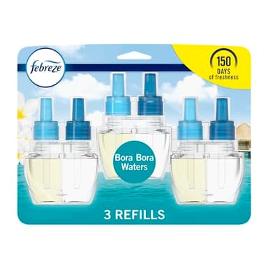 Febreze Odor-Fighting Fade Defy PLUG Air Freshener Refill, Bora Bora, .87 fl. oz. Oil Refills- Pack of 1
