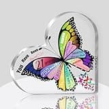 Uibyriy 21st Birthday Gifts for Her, Happy 21st Birthday Decorations Heart Acrylic Plaque, 21st Birthday Gift for Women, Gifts for 21 Year Old Daughter Granddaughter Female Friends Sister Lady
