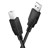 Ancable 15-Feet USB B MIDI Cable for Instruments, USB 2.2 Type A to Type B Printer Cable Cord Compatible with Piano, Midi Controller, Midi Keyboard, Audio Interface Recording, USB Microphone and More