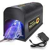 Electric Rat Trap, Outdoor Mouse Trap Zapper, Upgraded Instantly Kill Rodent Zapper with Powerful Voltage, Works for Mice Rats Chipmunks Squirrels, Reusable and No Touch Rodent Control