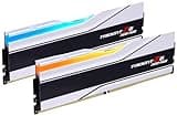 G.SKILL Trident Z5 Neo RGB Series (AMD Expo) DDR5 RAM 32GB (2x16GB) 6000MT/s CL28-36-36-96 1.40V Desktop Computer Memory UDIMM - Matte White (F5-6000J2836G16GX2-TZ5NRW)