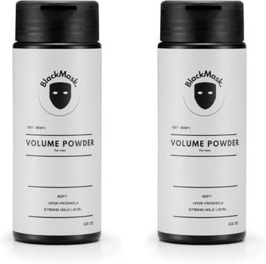 BlackMask Texture Powder for Men, Easy to Apply - Instantly Adds Texture & Volume, Strong Hold, Hair Powder for Men (Pack of 2)
