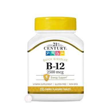 21st Century B 12 2500 mcg Sublingual Tablets, 110 Count