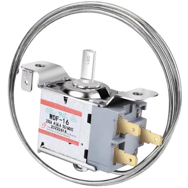 Mini Fridge Thermostat, 3 Pin WDF-16 Universal Freezer Refrigerator Thermostat Controller Compatible with WDF-18, WDF-20(250V Replaceable 110V 4(6) A 50/60Hz,Obtained Three Quality certifications