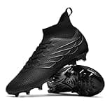 Mens High Tops Turf Cleats for Training - Outdoor Non Slip Soccer Boots AG/FG Football Shoes Athletic Soccer Sneakers for Male