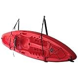 COR Surf Kayak Storage Rack | Premium Adjustable Padded Wall Straps for Kayaks, SUP Paddle Board & Surfboard for Indoor & Outdoor Storage