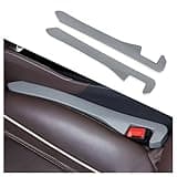 IHOTDER Super Flexible Car Seat Gap Filler,Durable Car Organizer Between Seats for Tightly Filling Seat Gaps,Universal Car Side Seat Gap Filler Car Accessories for Women & Men (Gray/2PCS)…