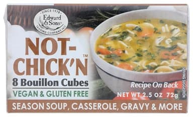 Edward & Sons Not Chicken Bouillon Cubes, 2.5 oz (PACK OF 1)