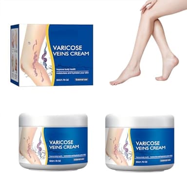 Wanban 2pc Varicose Veins Treatment for Legs, Spider Veins Relief Cream, Skin Cream for Legs, Cream for Varicose Veins