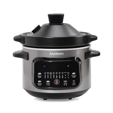 Joydeem 4 Quart Electric Stew Pot, 500W Multi-Functional Cooking Pot with Ceramic Inner, Soup, Porridge, Stew, Braise, with Auto Keep Warm & Timer DDG-A400